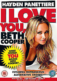 I Love You, Beth Cooper DVD (2010) Hayden Panettiere, Columbus (DIR) Cert 15 Pre-Owned Region 2