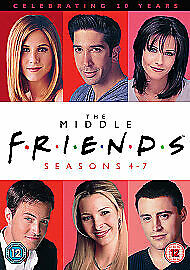 Friends: The Middle - Seasons 4-7 DVD (2014) David Schwimmer Cert 12 16 Discs Pre-Owned Region 2