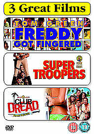 Club Dread/Super Troopers/Freddy Got Fingered DVD (2007) Bill Paxton, Pre-Owned Region 2 Club Dread/Super Troopers/Freddy Got Fingered DVD (2007) Bill Paxton, Pre-Owned Region 2