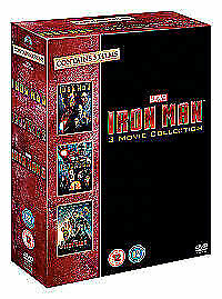 Iron Man 1-3 DVD (2013) Robert Downey Jr, Favreau (DIR) Cert 12 3 Discs Pre-Owned Region 2