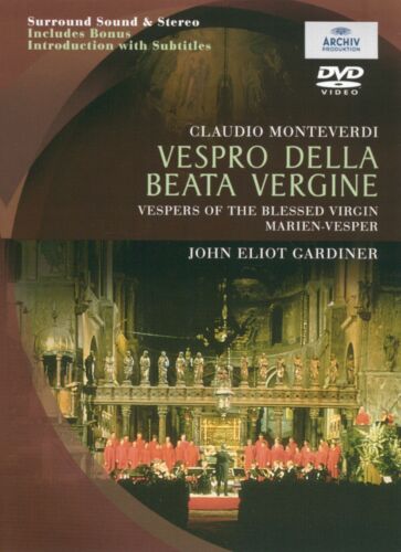 Vespro Della Beata Vergine: The Monteverdi Choir DVD (2003) Sir John Eliot Pre-Owned Region 2