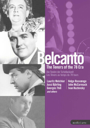 Belcanto - The Tenors Of The 78 Era: Part 2 DVD (2010) Cert E Pre-Owned Region 2