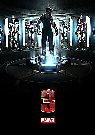 Iron Man 3 DVD (2013) Robert Downey Jr, Black (DIR) Cert 12 Pre-Owned Region 2