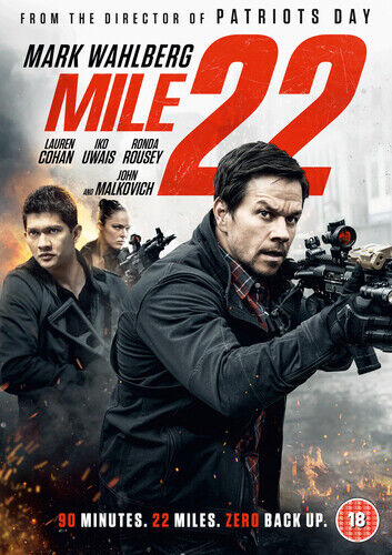 Mile 22 DVD (2019) Mark Wahlberg, Berg (DIR) Cert 18 Pre-Owned Region 2