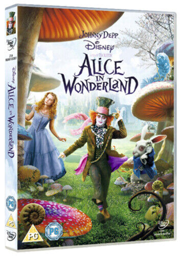 Alice In Wonderland DVD (2012) Mia Wasikowska, Burton (DIR) Cert PG Pre-Owned Region 2