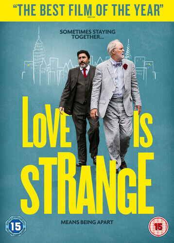 Love Is Strange DVD (2015) med John Lithgow, instruktion Sachs, Cert 15