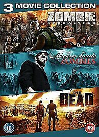 Zombie Triple: Zombie Apocalypse/Abraham Lincoln Vs Zombies/... DVD (2013) Ving Region 2 Brand New