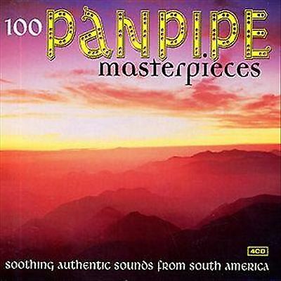 Various Artists : 100 Panpipe Masterpieces CD Box Set 4 discs (2009) Pre-Owned