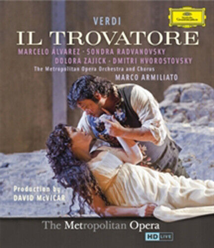 Il Trovatore: Metropolitan Opera (Armiliato) DVD (2012) Marco Armiliato cert tc Pre-Owned