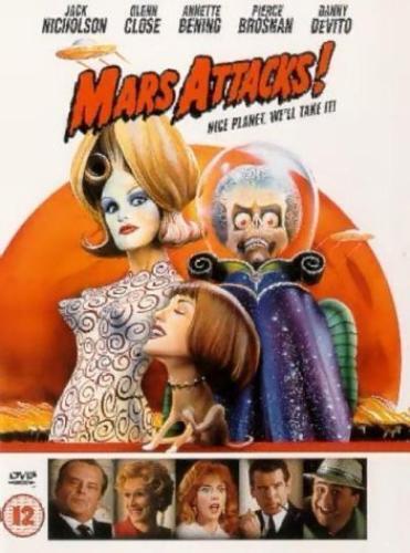 Mars Attacks! DVD (1998) med Jack Nicholson