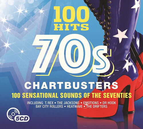 Various Artists : 100 Hits: 70s Chartbusters CD Box Set 5 discs (2017) Pre-Owned