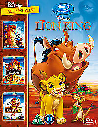 The Lion King Trilogy DVD (2014) Roger Allers Cert U 3 Discs Region 2 Brand New