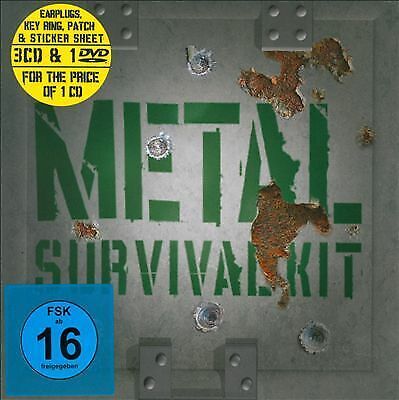 Various Artists : Metal Survival Kit CD Album with DVD 4 discs (2010) Pre-Owned