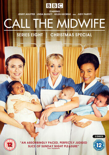 Call the Midwife: Series Eight DVD (2019) Jenny Agutter Cert 12 3 Discs Region 2 Brand New