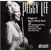 Peggy Lee : Peggy at Basin Street East CD Pre-Owned Peggy Lee : Peggy at Basin Street East CD Pre-Owned