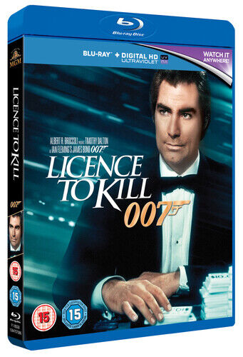 Licence to Kill DVD (2015) Timothy Dalton, Regi: Glen, Aldersgrense 15, Region 2