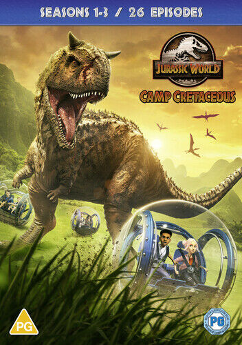Jurassic World - Camp Cretaceous: Season 1-3 DVD (2022) Zack Stentz Cert PG 4 Region 2 Brand New