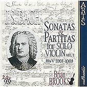 Brian Brooks : Bach: Sonatas & Partitas for Solo Violin CD Pre-Owned