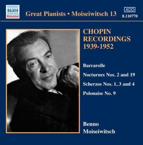Benno Moiseiwitsch : Chopin Recordings 1939-1952 - Volume 3 CD (2010) Pre-Owned Benno Moiseiwitsch : Chopin Recordings 1939-1952 - Volume 3 CD (2010) Pre-Owned