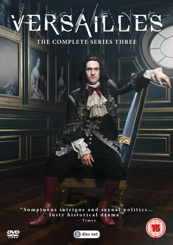 Versailles: Komplet Sæson 3 DVD (2018) med George Blagden, Cert 15, 3 diske, Region 2