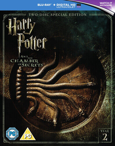 Harry Potter and the Chamber of Secrets DVD (2016) Daniel Radcliffe, Columbus Region 2 Brand New