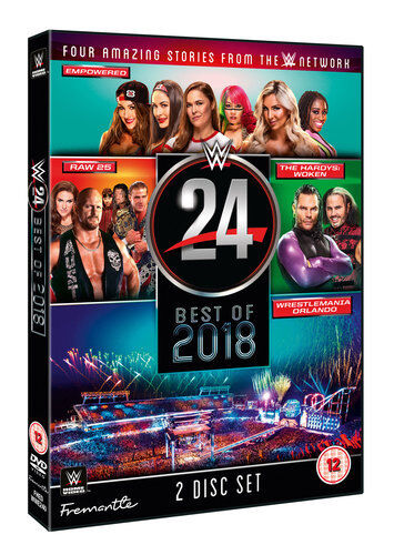WWE: WWE24 - The Best of 2018 DVD (2018) The Hardy Boyz Cert 12 2 Discs Region 2 Brand New