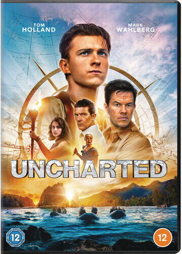 Uncharted (2022) Eventyrfilm med Tom Holland, regi Ruben Fleischer, DVD