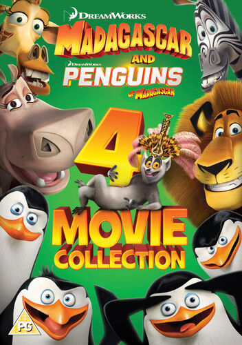 Madagascar & Penguins of Madagascar: 4-film Samling DVD (2018)