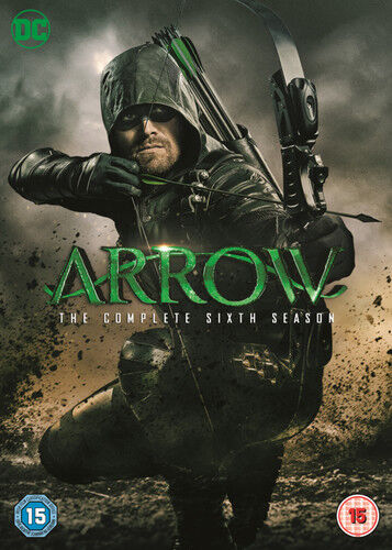 Arrow: Komplett sjätte säsongen (2018) DVD, Stephen Amell, Cert 15, 5 skivor