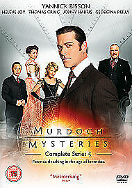 Murdoch Mysteries: Complete Series 5 DVD (2013) Yannick Bisson Cert 15 4 Discs Region 2 Brand New