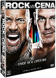 WWE: Rock Vs Cena - Once in a Lifetime DVD (2013) The Rock Cert 12 3 Discs Region 2 Brand New