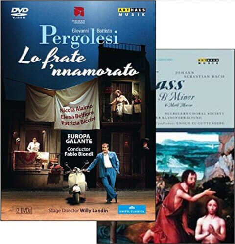 Lo Frate 'Nnamorato: Teatro G.B. Pergolesi/Messe in B Minor DVD (2015) Cert TBC Region 2 Brand New