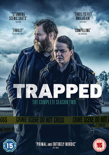 Trapped: The Complete Series Two DVD (2019) lafur Darri lafsson Cert 15 4 Region 2 Brand New