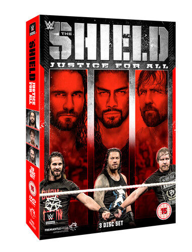 WWE: The Shield - Justice for All DVD (2018) The Shield Cert 15 3 Discs Region 2 Brand New