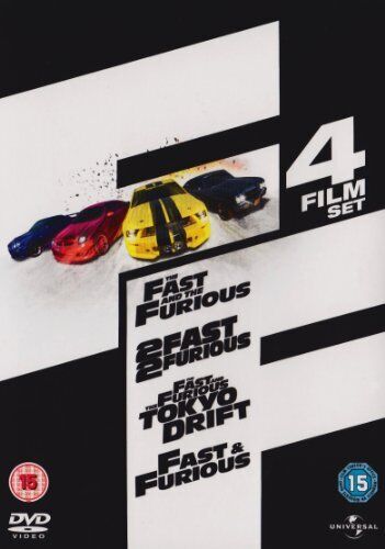Fast & Furious Collection DVD (2009) Lucas Black, Lin (DIR) Cert 15 4 Discs Region 2 Brand New