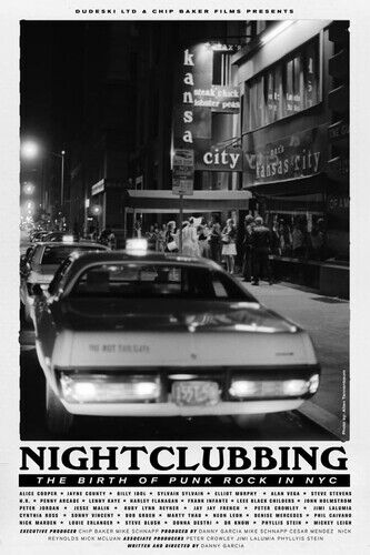 Nightclubbing - The Birth of Punk Rock in NYC DVD (2023) Danny Garcia Cert 15 Region 2 Brand New