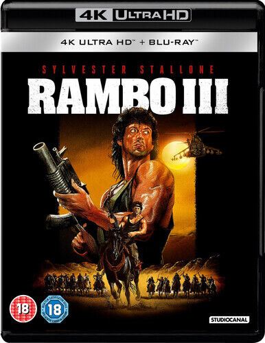 Rambo III Blu-Ray (2018) Sylvester Stallone, McDonald (DIR) Cert 18 2 Discs Region 2 Brand New