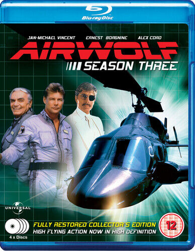 Airwolf: Series 3 DVD (2014) Jan-Michael Vincent Cert 12 4 Discs Region 2 Brand New Airwolf: Series 3 DVD (2014) Jan-Michael Vincent Cert 12 4 Discs Region 2 Brand New