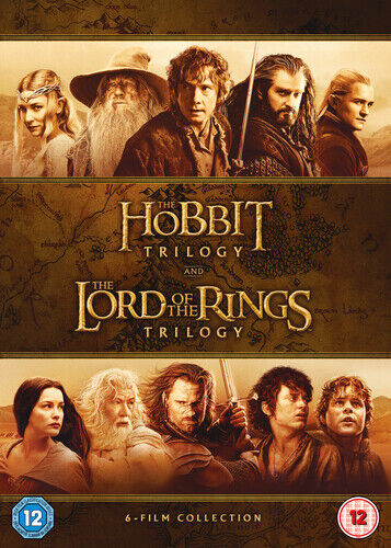Middle-Earth: 6-film Collection DVD (2016) Martin Freeman, Jackson (DIR) Cert Region 2 Brand New
