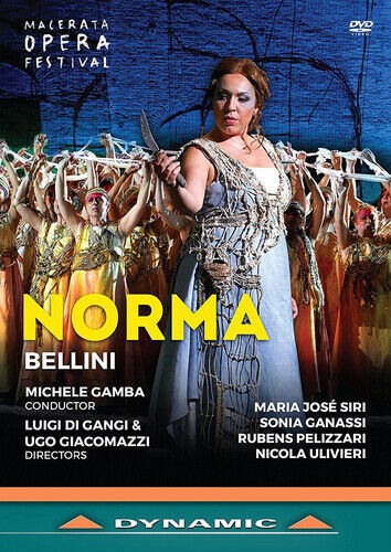 Norma: Macerata Opera (Gamba) DVD (2017) Luigi Di Gangi, Giacomazzi (DIR) Cert Region 2 Brand New