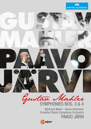 Mahler: Symphonies Nos. 3 and 4 DVD (2015) Paavo Jrvi Cert E 2 Discs Region 2 Brand New