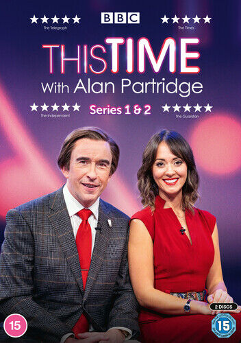 This Time With Alan Partridge: Series 1 & 2 DVD (2021) Steve Coogan Cert 15 2 Region 2 Brand New