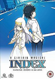 A Certain Magical Index: Season 1 DVD (2015) Hiroshi Nishikiori Cert 15 4 Discs Region 2 Brand New