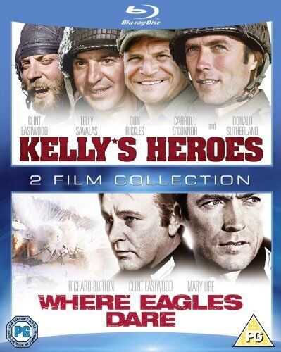 Kelly's Heroes/Where Eagles Dare DVD (2012) Clint Eastwood, Hutton (DIR) Cert Region 2 Brand New