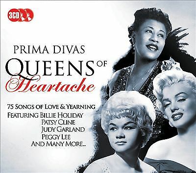 Various Artists : Queens of Heartache: Prima Divas CD 3 discs (2015) Pre-Owned