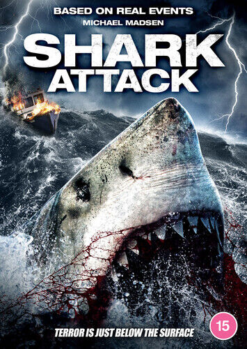 Shark Attack DVD (2020) pääosassa Michael Madsen, ohjaus Cohn
