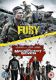 Fury/The Magnificent Seven DVD (2018) Brad Pitt, Ayer (DIR) Cert 15 2 Discs Region 2 Brand New