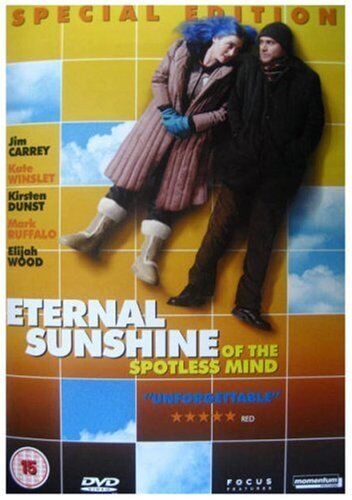 Eternal Sunshine Of The Spotless Mind DVD – Romanttinen draama, Alue 2