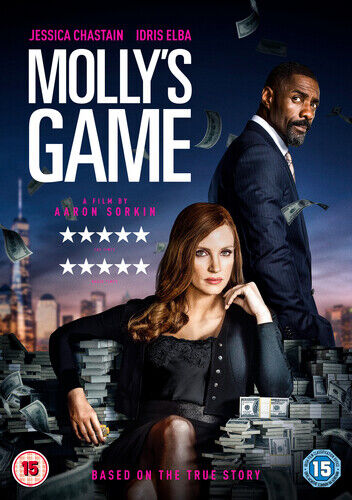Molly's Game (DVD, 2018) Jessica Chastainin tähdittämänä Molly's Game (DVD, 2018) Jessica Chastainin tähdittämänä