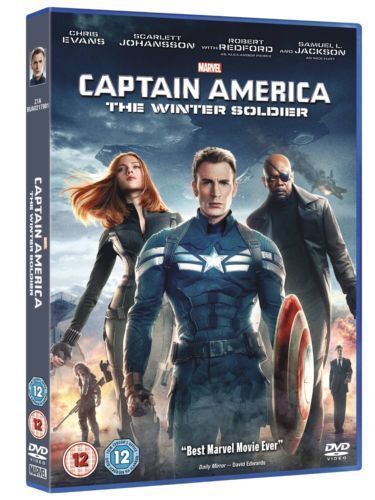Captain America: The Winter Soldier DVD (2014) Chris Evans, Russo (DIR) Cert 12 Region 2 Brand New